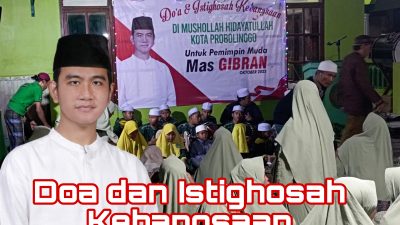 Gelar Istighosah dan Doa Kebangsaan Warga Kota Probolinggo Doakan Gibran Jadi Pemimpin Indonesia