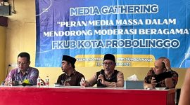 Acara media gathering yang digelar di Klentheng Tri Dharma Sumber Naga bertema Peran Media Massa Mendorong Moderasi Beragama.
