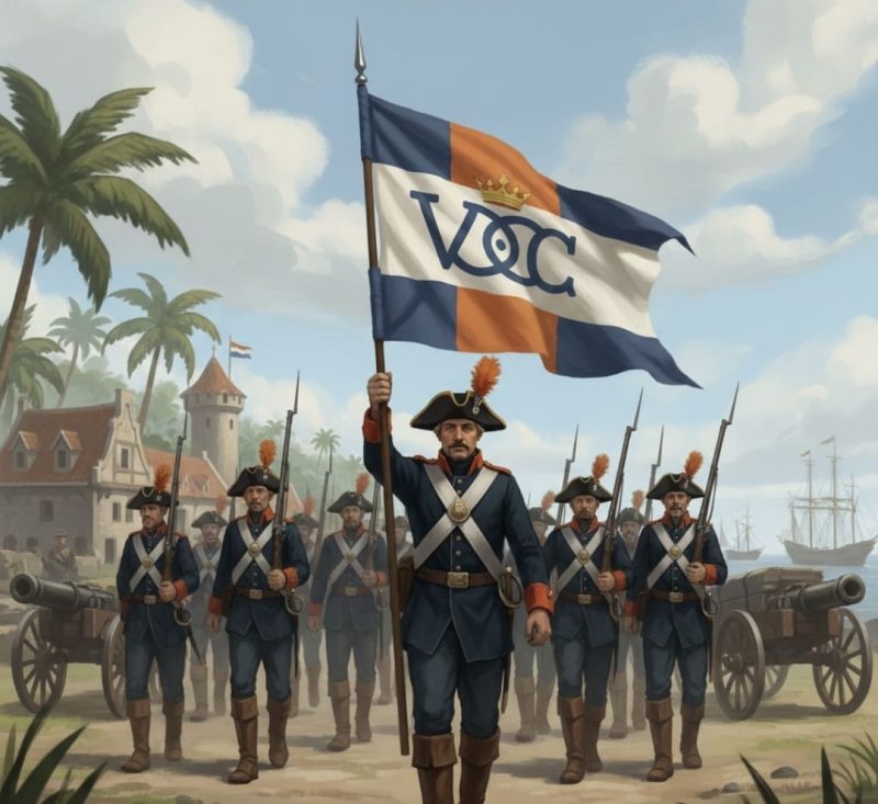 Gambar ilustrasi pasukan VOC