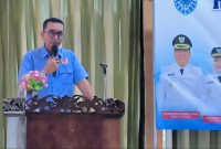 Ketua Koni Kota Probolinggo saat Rakerkot tahun 2025 /foto:bolinggoNews.com