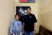 Korban saat didampingi Ketua DPP LSM LIHAT di Polres Probolinggo Kota