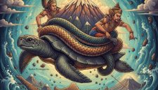 Gambar ilustrasi Legenda Gunung Semeru (AI)