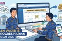 Ilustrasi gambar mekanisme laporan E Kinerja ASN