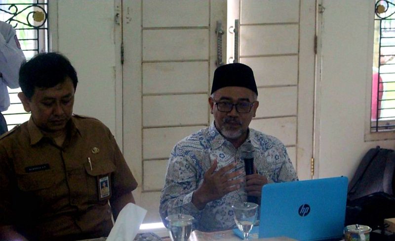 Ketua FKUB Kota Probolinggo, Dr. Ahmad Hudri saat acara peluncuran program.