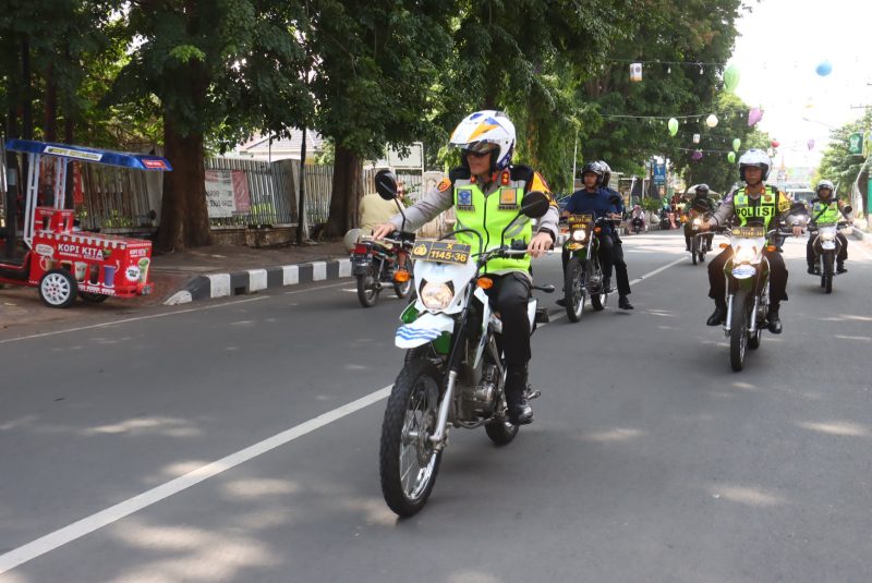 Kapolres Probolinggo kota saat pengamanan Nataru