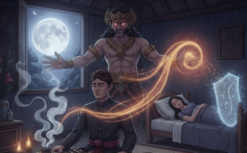 Foto ilustrasi menangkal ilmu pelet yang sedang menyerang