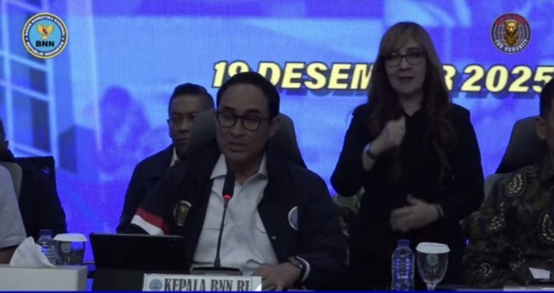 Konferensi pers BNN
