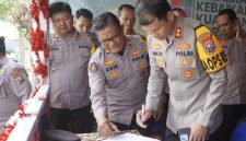 Kapolres Probolinggo kota saat cek keamanan