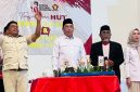 Acara tasyakuran HUT Partai Gerindra ke 18 yang digelar di kota Probolinggo