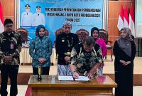 Penandatanganan hasil Munsrenmbang RKPD  tahun 2027