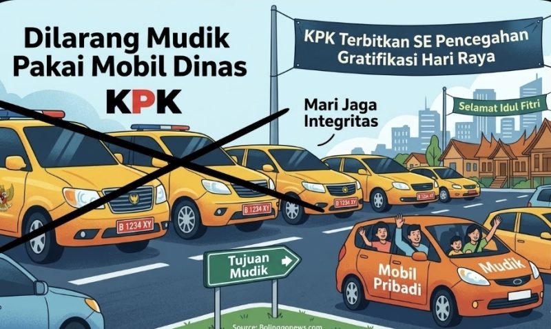 Gambar ilustrasi mudik lebaran 2026 (foto: bolinggonews/ AI)