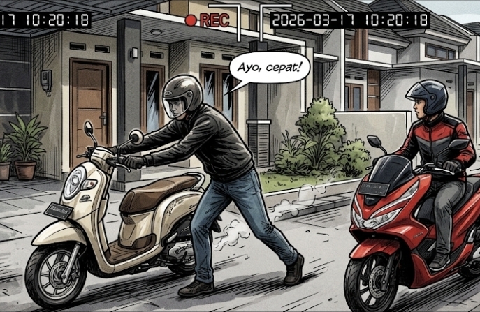 Gambar ilustrasi pencurian motor