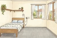 Gambar ilustrasi kamar kost