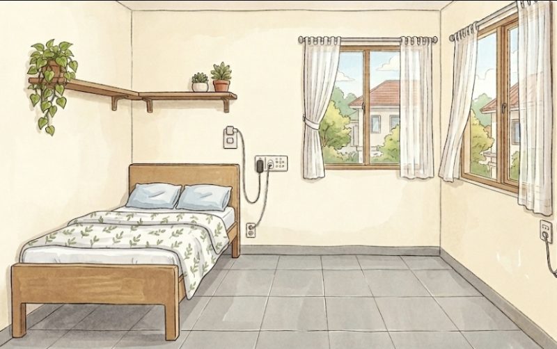 Gambar ilustrasi kamar kost