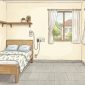 Gambar ilustrasi kamar kost