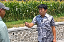 Saiful Iman anggota komisi 3 saat memperingatkan pihak pelaksana proyek